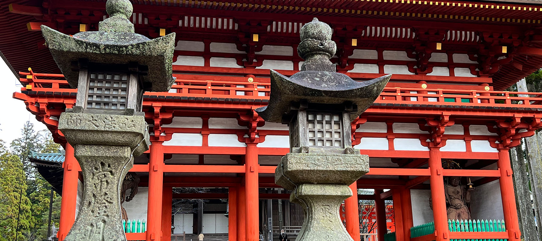 Close up of wooden stupas at Kōyasan