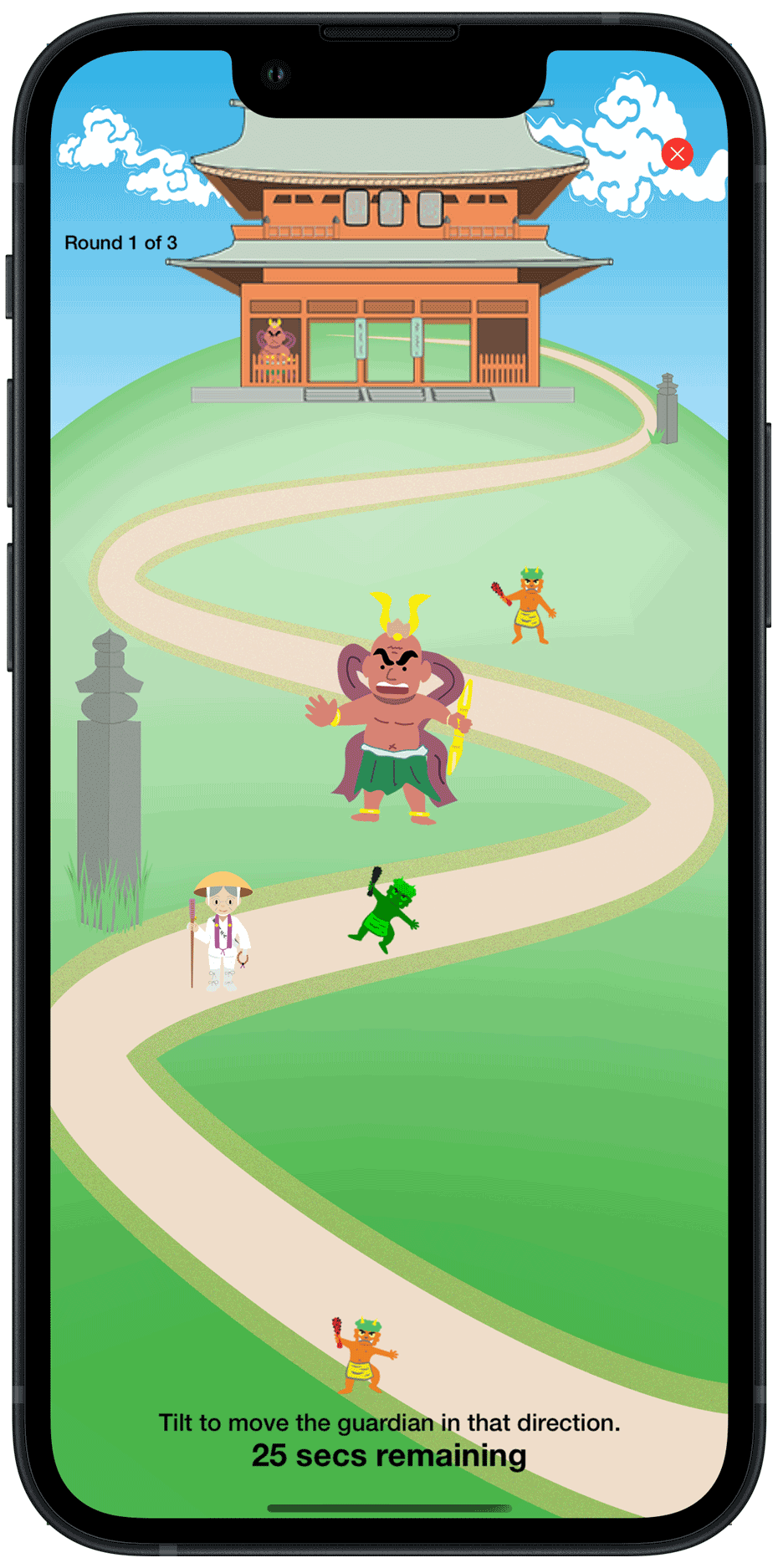screenshot of nyonindo challenge from the KoyaQuest app
